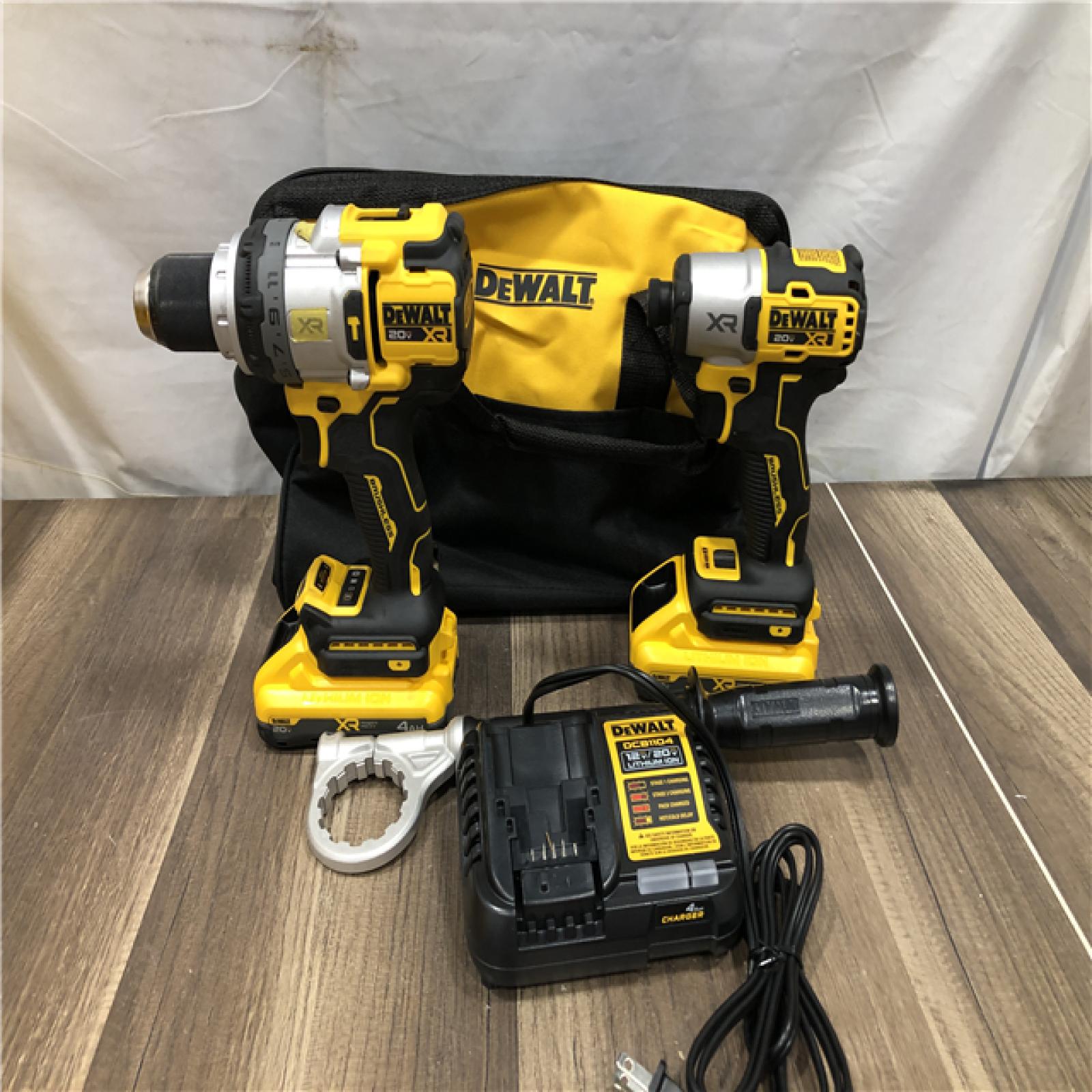 AS-IS DEWALT 20V MAX Lithium-Ion Cordless 2-Tool Combo Kit
