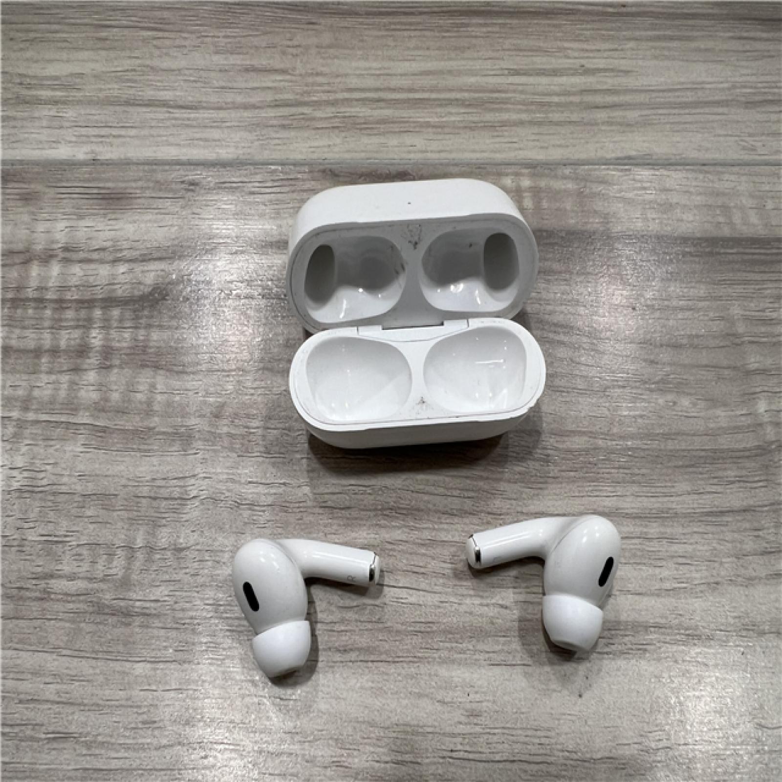 AS-IS Apple AirPods Pro (2nd Generation) with the USB-C MagSafe Charging Case