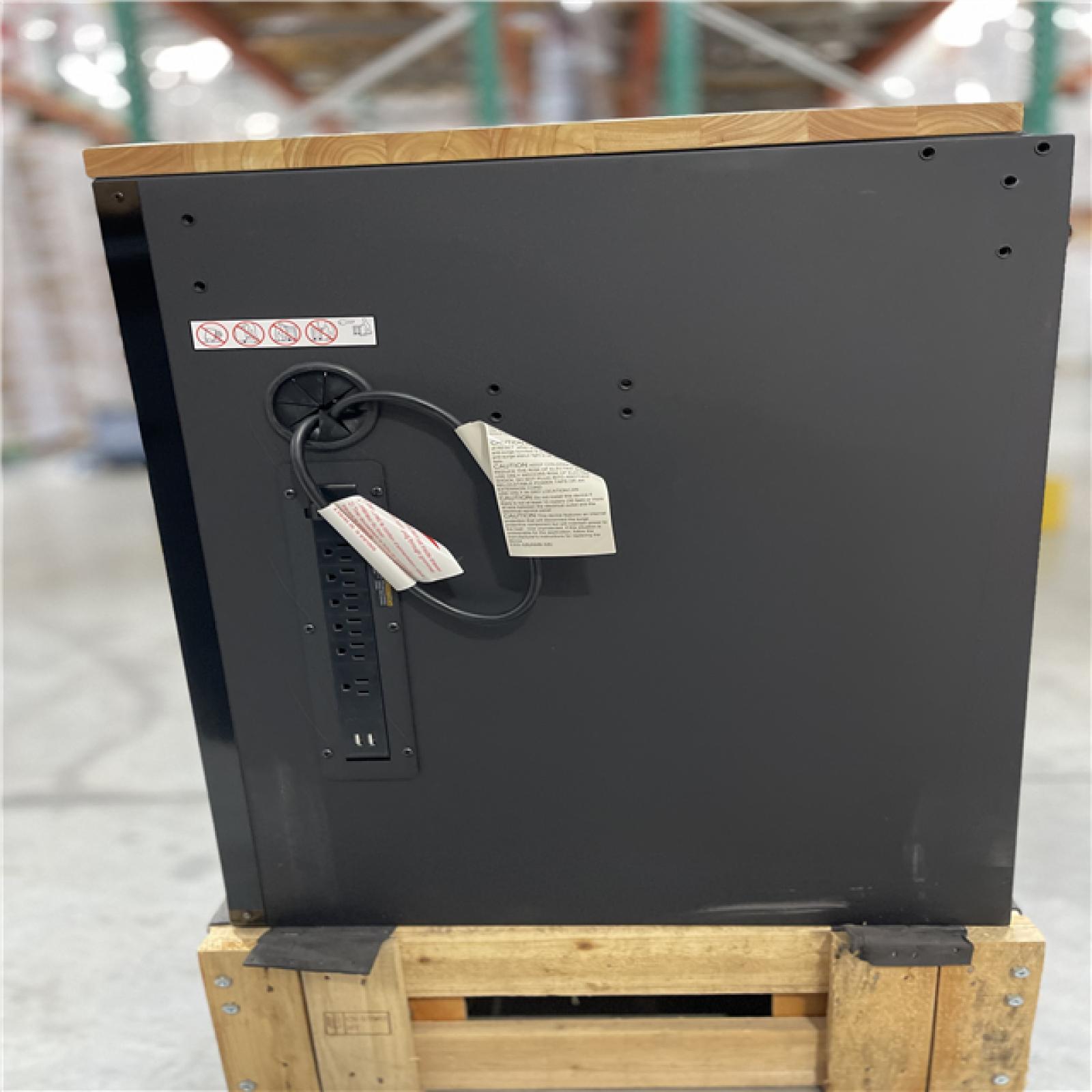 DALLAS LOCATION-  AS-IS Husky 10-Drawer Matte Black Heavy-Duty Mobile Workbench w/ Pegboard/Top Cabinets