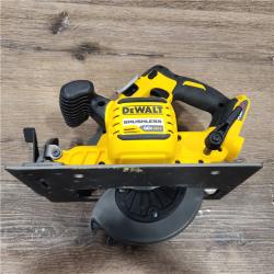AS-IS DeWalt 60V MAX 7-1/4 in. Cordless Brushless Circular Saw  (battery not included charge0