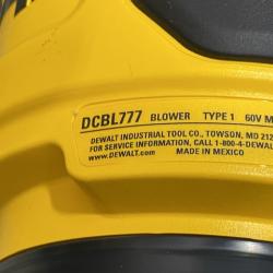 AS-IS DEWALT FLEXVOLT 60V MAX 160 MPH 760 CFM Brushless Cordless Axial Blower Kit