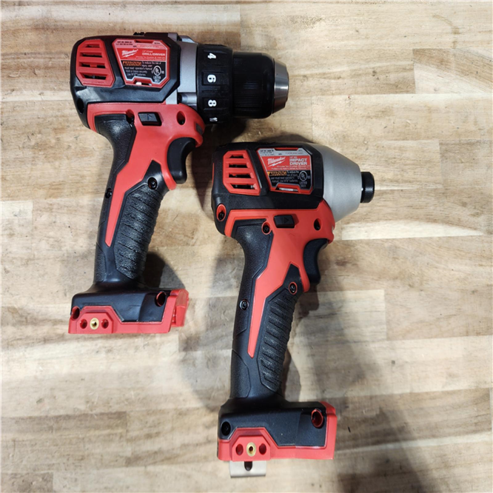 HOUSTON LOCATION - AS-IS Milwaukee 18V Lithium-Ion Cordless Drill Driver/Impact Driver Combo Kit