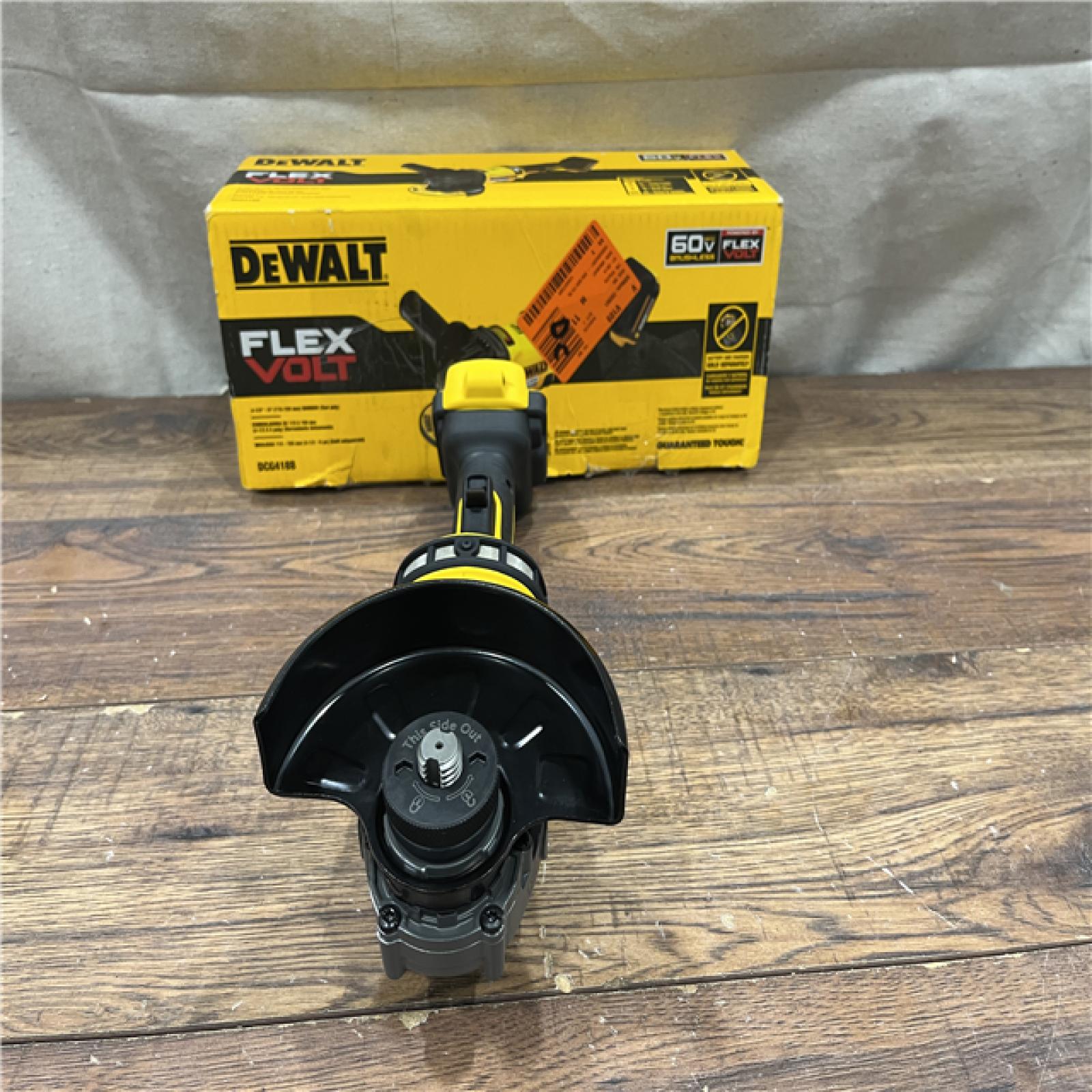 AS-IS DEWALT 60V MAX Cordless Brushless 4.5 in. to 6 in. Small Angle Grinder with Kickback Brake (Tool Only)