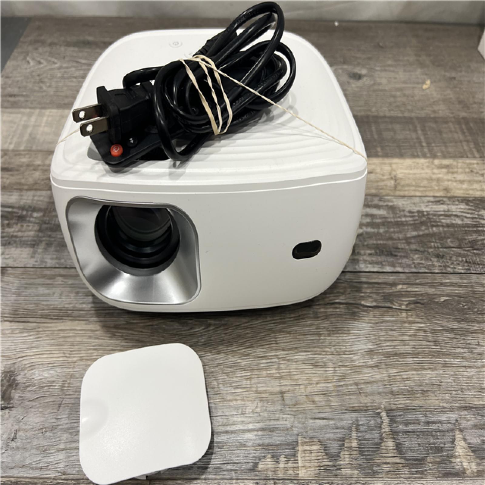 AS-IS Honpow WiFi and Bluetooth 1080P 4K LCD Mini Projector Type, White