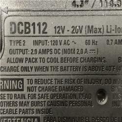 as-is DEWALT 20V MAX Lithium-Ion 5.0 Ah Battery and Charger