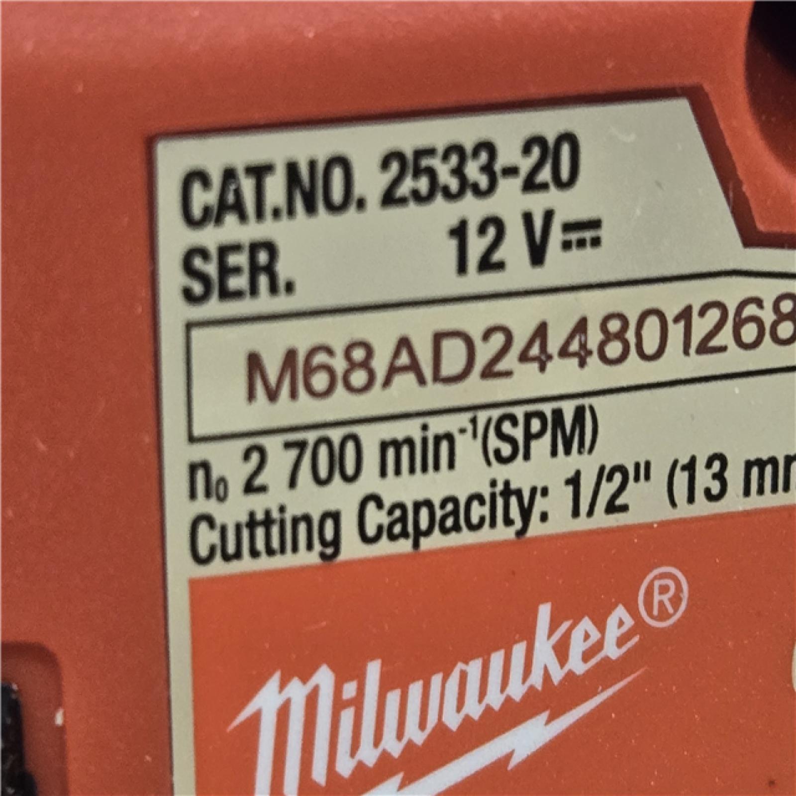 AS-IS Milwaukee  FUEL 8 in. 12V Cordless Battery Hedge Trimmer (Tool-Only)