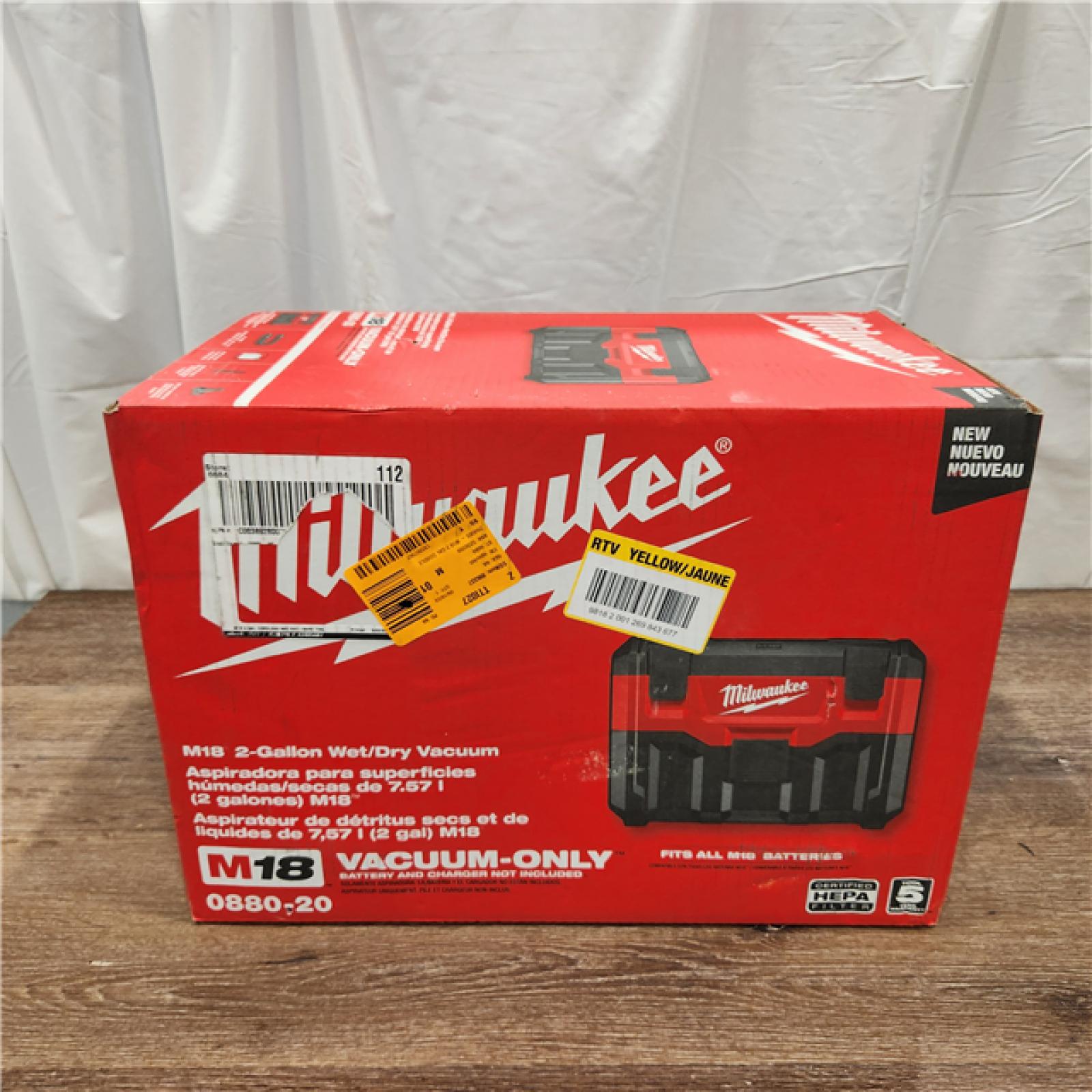 AS-IS M18 18-Volt 2 Gal. Lithium-Ion Cordless Wet/Dry Vacuum (Vacuum-Only)
