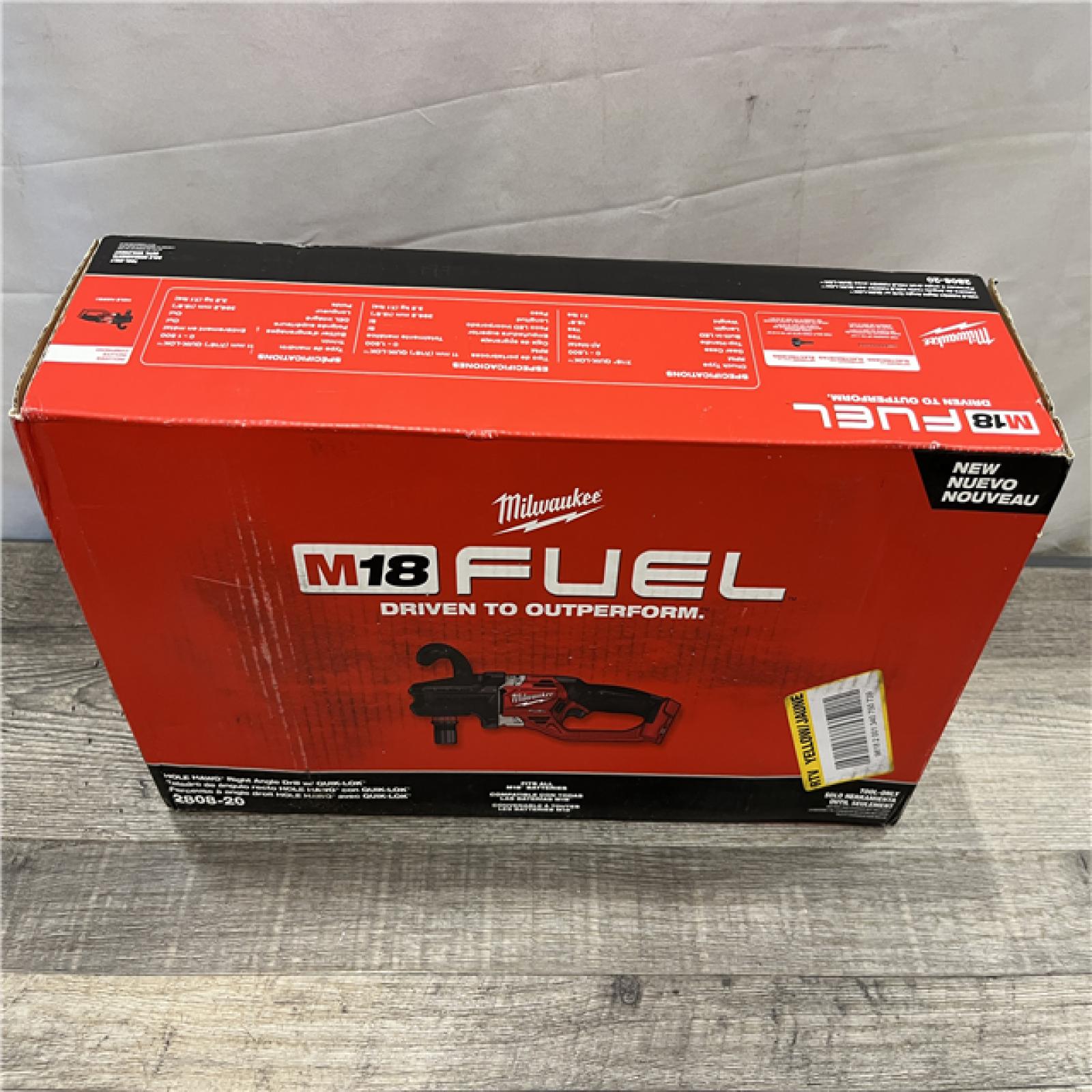 NEW - Milwaukee FUEL 18V Lithium-Ion Brushless Cordless Hole Hawg 7/16 in. Right Angle Drill W/ Quick-Lok (Tool-Only)