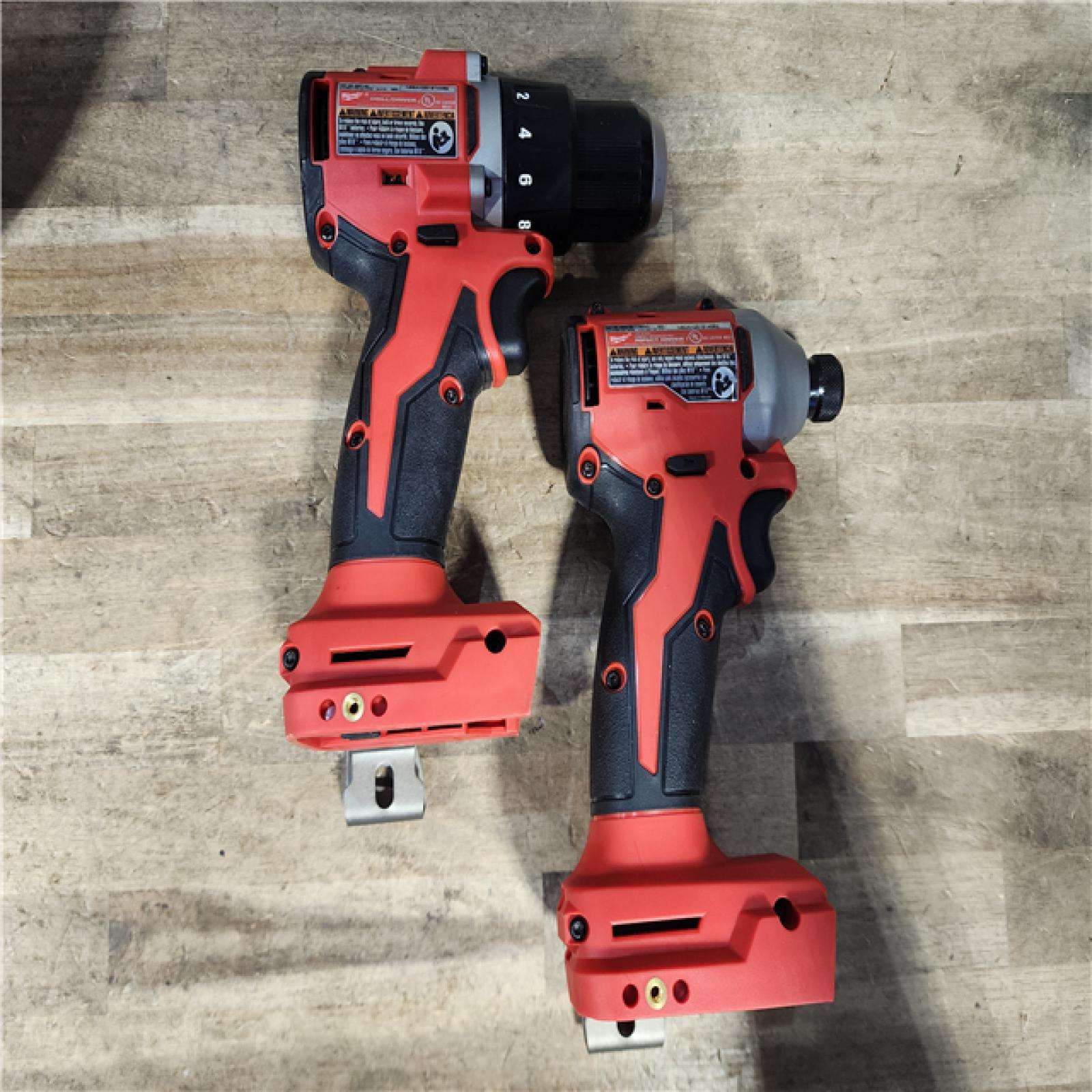 HOUSTON LOCATION - AS-IS Milwaukee M18 18V Lithium-Ion Brushless Cordless Compact Drill/Impact Combo Kit