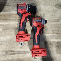 HOUSTON LOCATION - AS-IS Milwaukee M18 18V Lithium-Ion Brushless Cordless Compact Drill/Impact Combo Kit