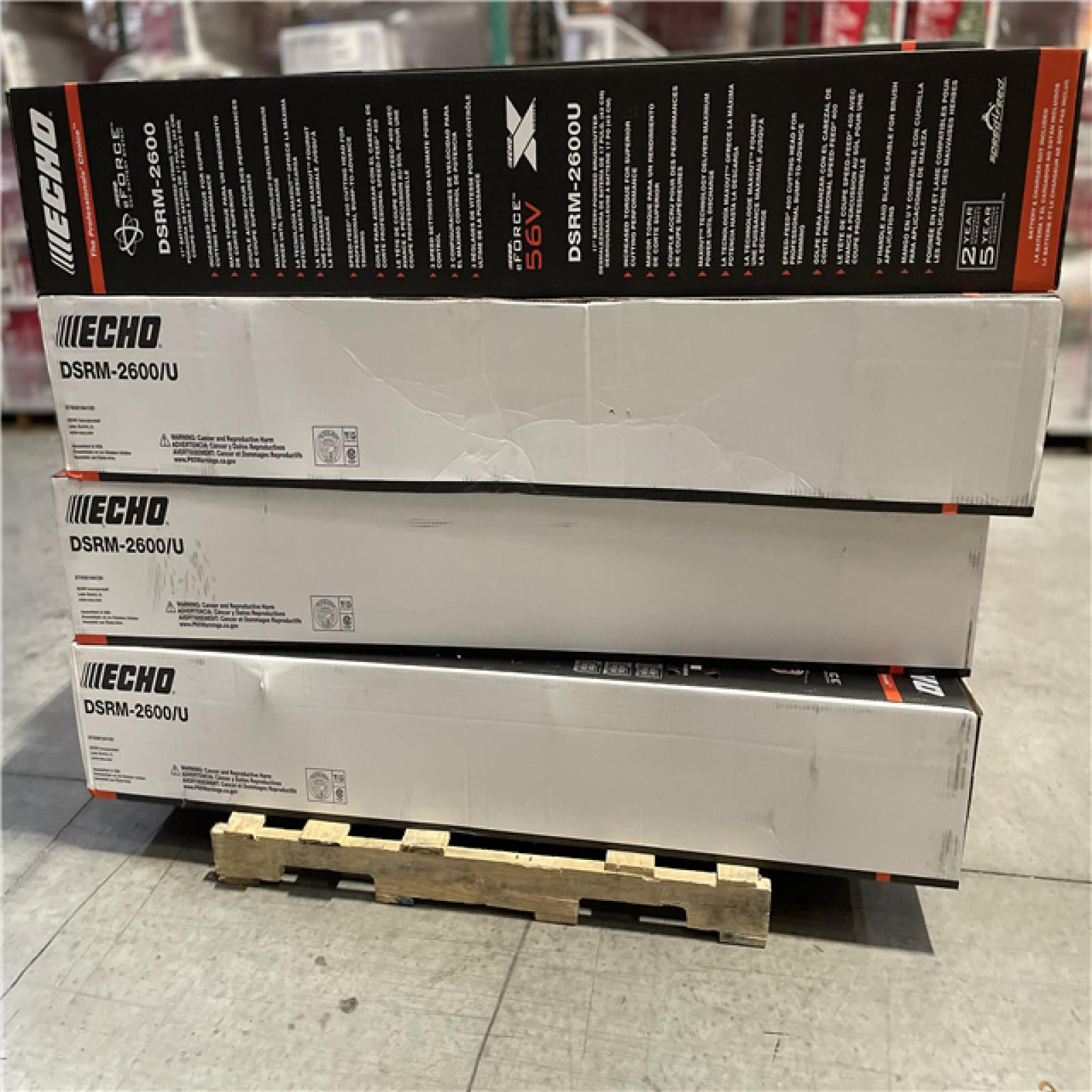 DALLAS LOCATION- Echo X Series 56V eFORCE Brushcutter 17in U Handle Brushless (Bare Tool) PALLET-(11 UNITS)