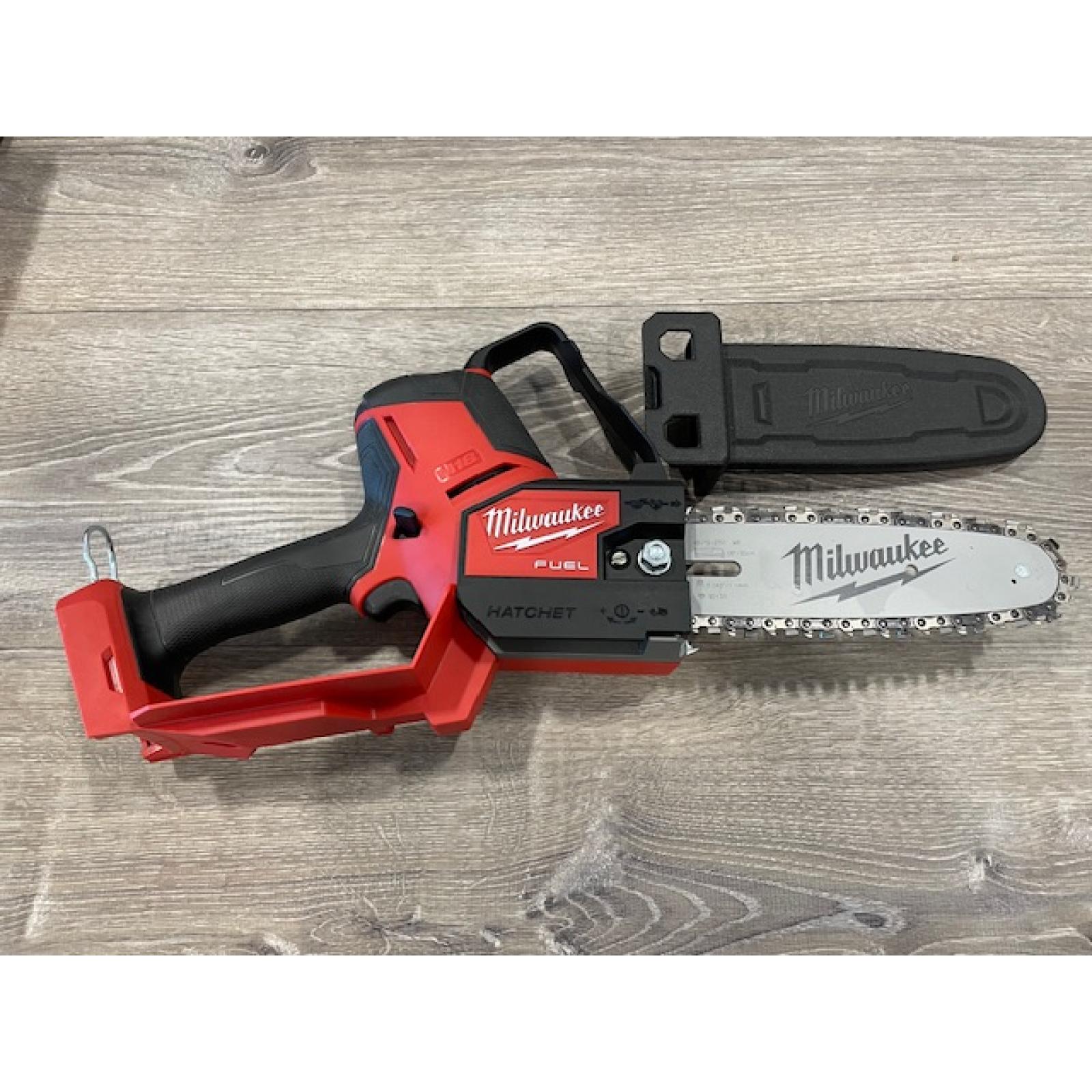 AS-IS Milwaukee FUEL 18V Lithium-Ion Brushless Cordless 8 in. HATCHET Pruning Saw (Tool-Only)