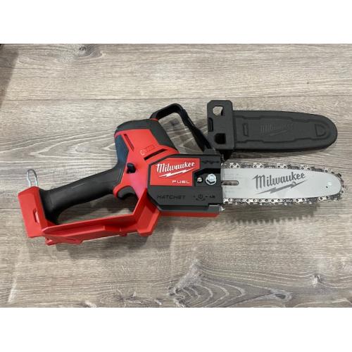 AS-IS Milwaukee FUEL 18V Lithium-Ion Brushless Cordless 8 in. HATCHET Pruning Saw (Tool-Only)
