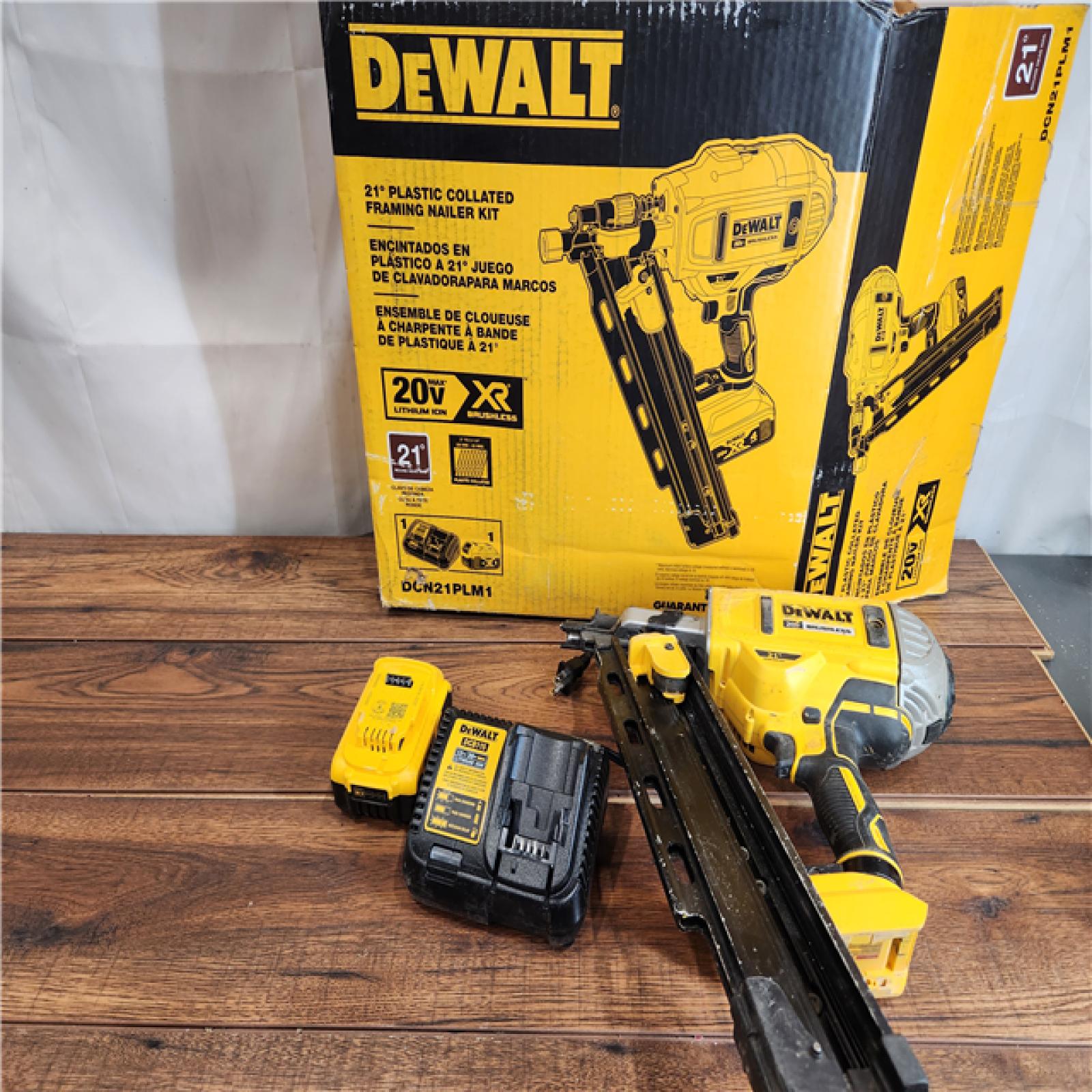 DEWALT 20V MAX* Framing Nailer Kit, 21-Degree, Plastic Collated (DCN21PLM1)  