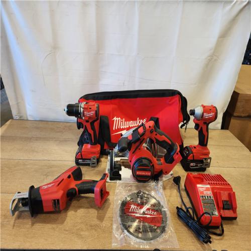 AS-IS- Milwaukee M18 4-Tool Combo Kit
