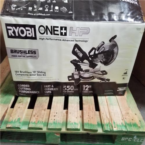 California NEW Ryobi One+ 18V Brushless 10 Sliding Compound Miter Saw Kit