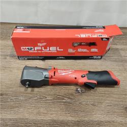 AS-IS Milwaukee 2564-20 M12 FUEL 12-Volt Lithium-Ion Brushless Cordless 3/8 in. Right Angle Impact Wrench