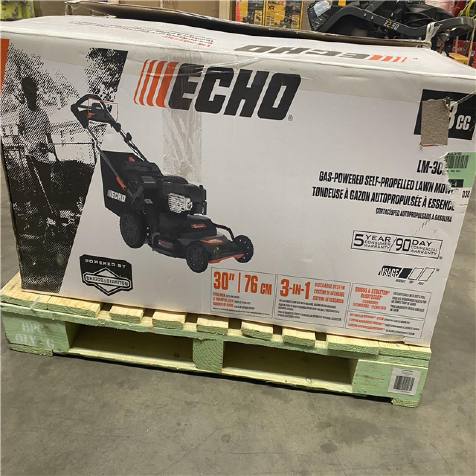 Dallas Location - As-Is ECHO 30 in. 223 CC Gas Lawn Mower