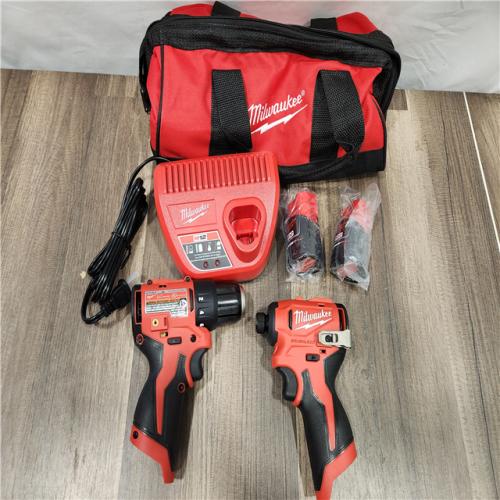 AS-IS Milwaukee M18 FUEL 18V Lithium-Ion Brushless Cordless Hammer Drill and Impact Driver Combo Kit (2-Tool) with 2 Batteries