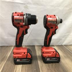 AS-IS Milwaukee 18V Lithium-Ion Brushless Cordless Compact Drill/Impact Combo Kit