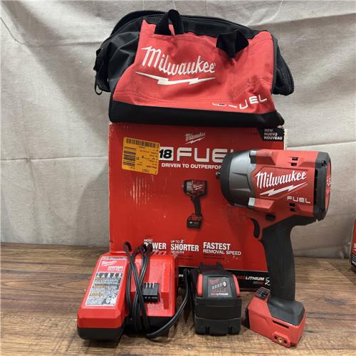 AS-IS Milwaukee M18 1/2 in. Cordless Brushless High Torque Impact Wrench Kit (Battery & Charger)