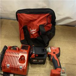 AS-IS Milwaukee 18V Lithium-Ion Brushless Cordless 1/2 in. Compact Hammer Drill/Driver Kit