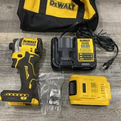 AS-IS DEWALT ATOMIC 20V MAX Lithium-Ion Cordless 1/4 in. Brushless Impact Driver Kit