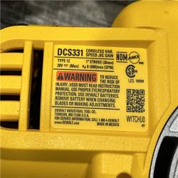 AS-IS DEWALT 20V MAX Cordless Jig Saw (Tool Only)