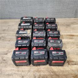 HOUSTON LOCATION - AS-IS MILWAUKEE BATTERY PACK QTY - 15