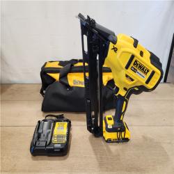 AS-IS- DEWALT 20V MAX XR 15 Ga. Cordless 34 Deg Nailer 20 V