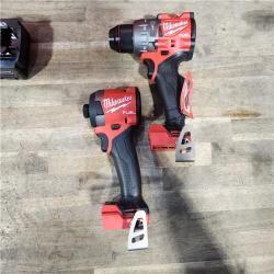 HOUSTON LOCATION - AS-IS (APPEARS LIKE NEW) MILWAUKEE FUEL 18V Lithium-Ion Brushless Cordless Hammer Drill and Impact Driver Combo Kit