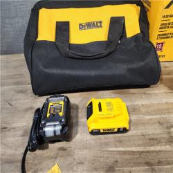 HOUSTON LOCATION - AS-IS DeWALT DCN681D1 20V MAX 18ga Cordless Brushless Narrow Crown Stapler Kit w/ BATTERY & CHARGER
