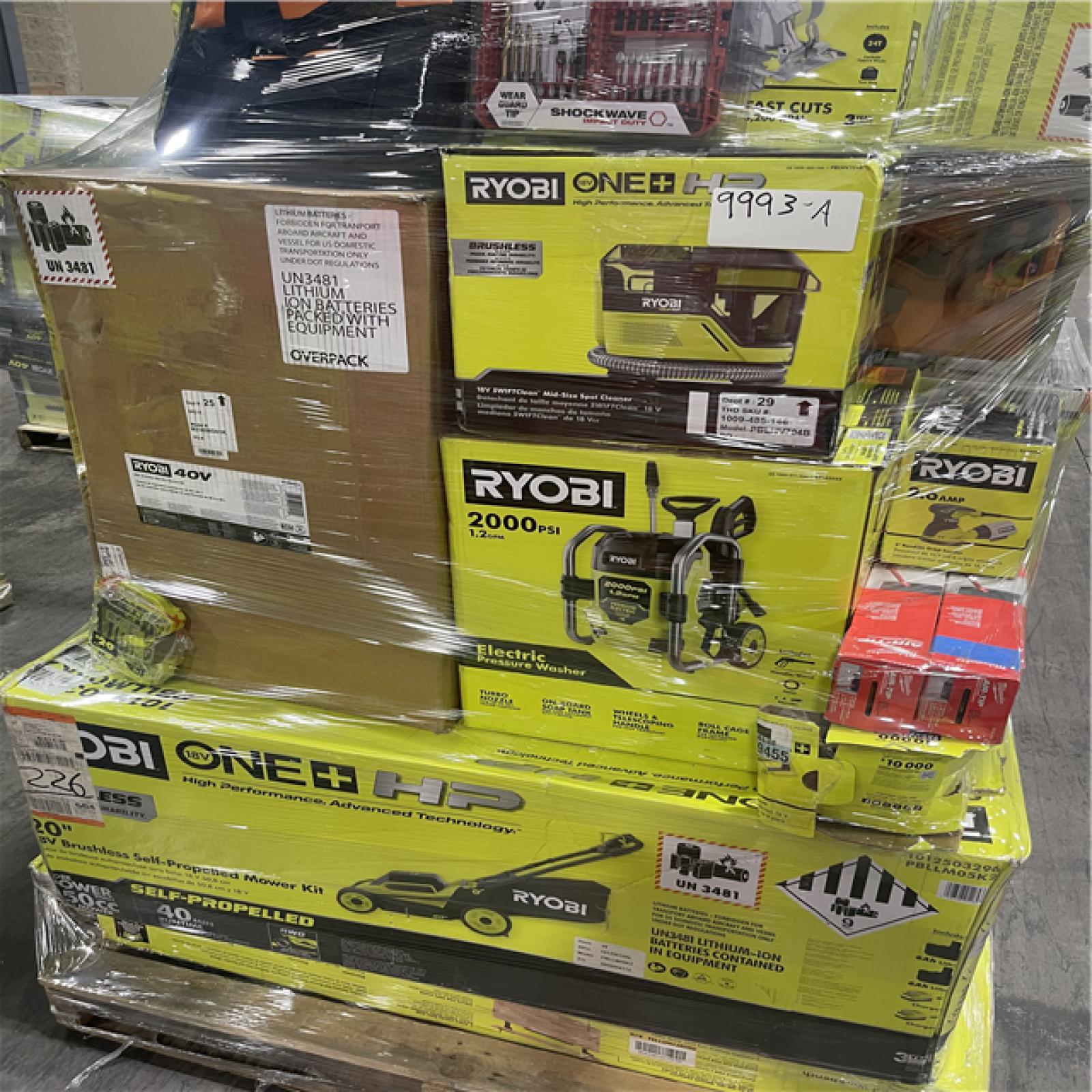 Pittston Location As-Is Power Tools Partial Truckload (12 pallets) 9993-A
