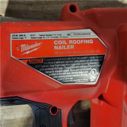 HOUSTON LOCATION - AS-IS Milwaukee M18 FUEL Coil Roofing Nailer (TOOL ONLY)