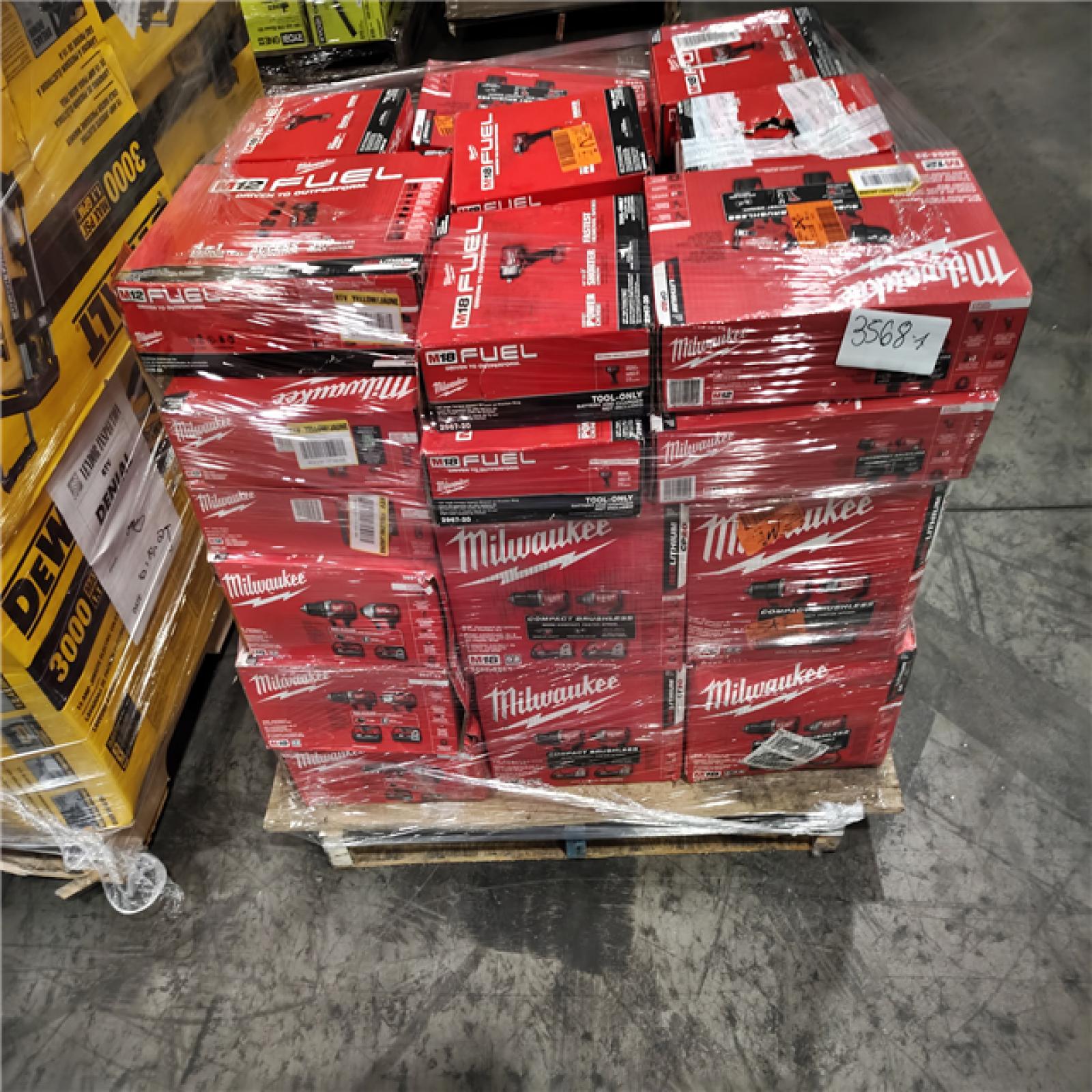 Pittston Location As-IS Power Tools Partial Truckload (15 Pallets) 3568-A