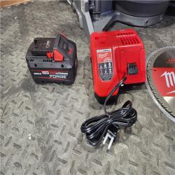 HOUSTON LOCATION - AS-IS M18 FUEL 18V 10 in. Lithium-Ion Brushless Cordless Dual Bevel Sliding Compound Miter Saw Kit with One 8.0 Ah Battery