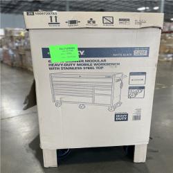 DALLAS LOCATION - AS-IS HUSKY 62IN 10DRAWER WORKBENCH MATTE BLACK