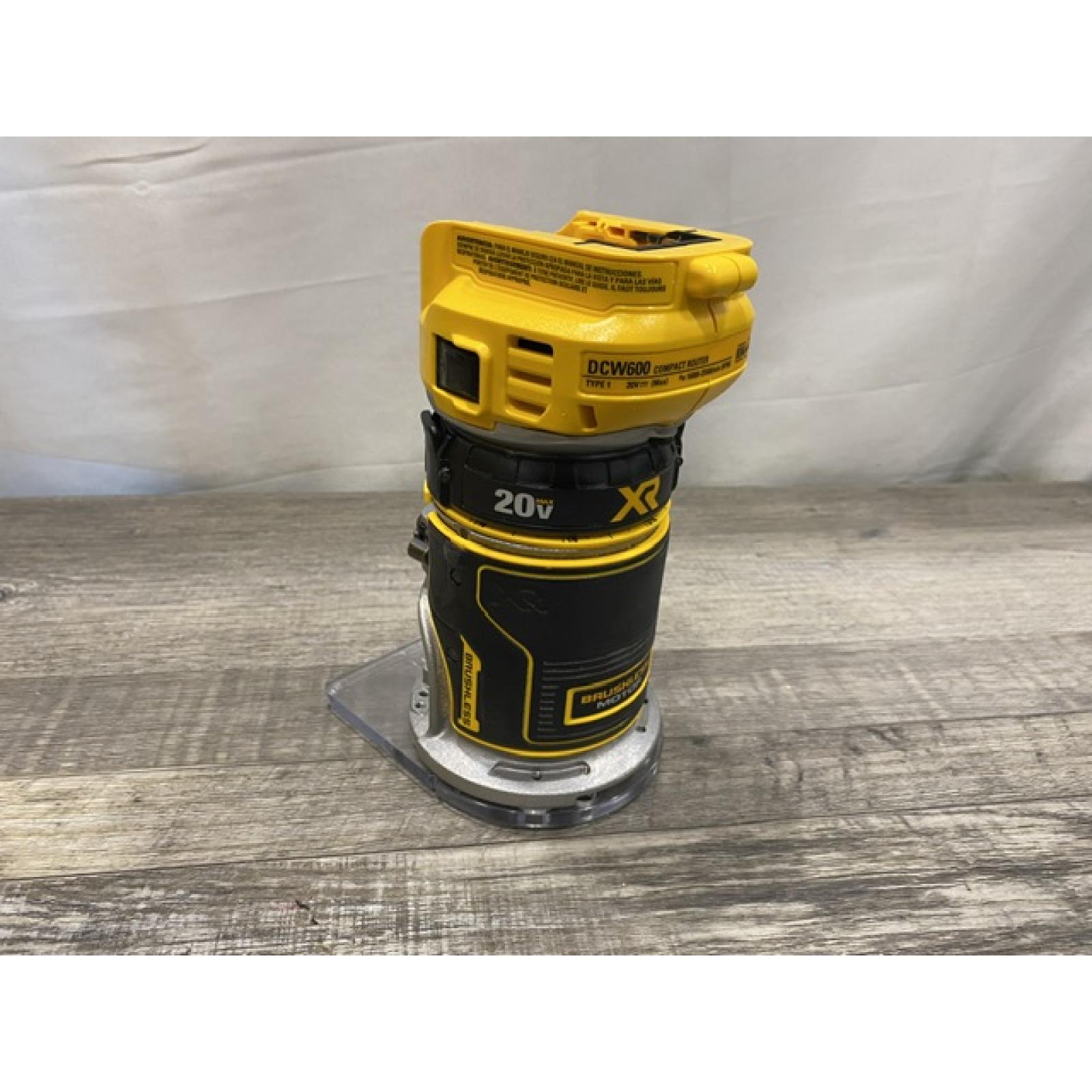 AS-IS DEWALT 20V MAX XR Cordless Brushless Fixed Base Compact Router (Tool Only)