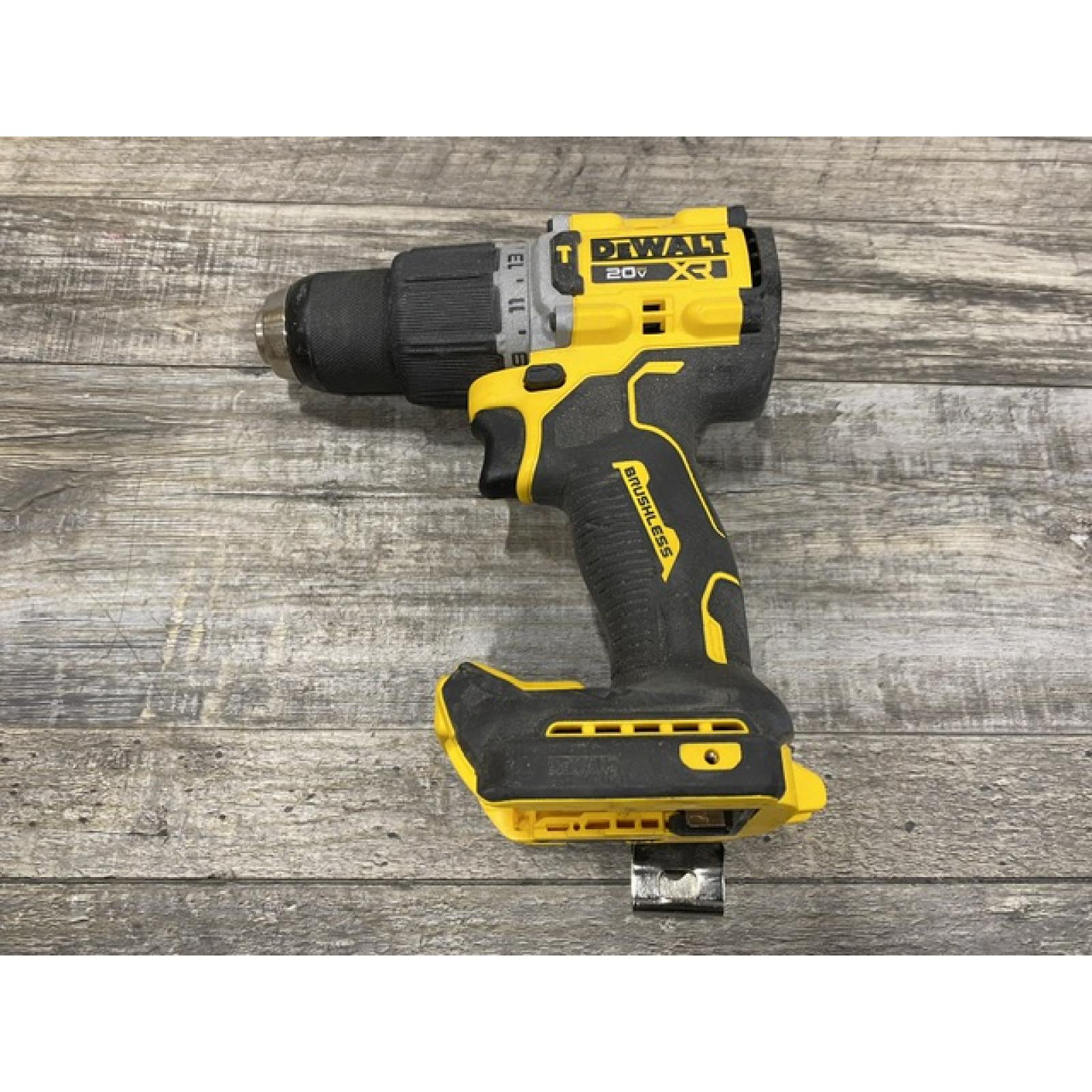 AS-IS DEWALT 20V XR Brushless Cordless 1/2 in. Hammer Drill (Tool-Only)