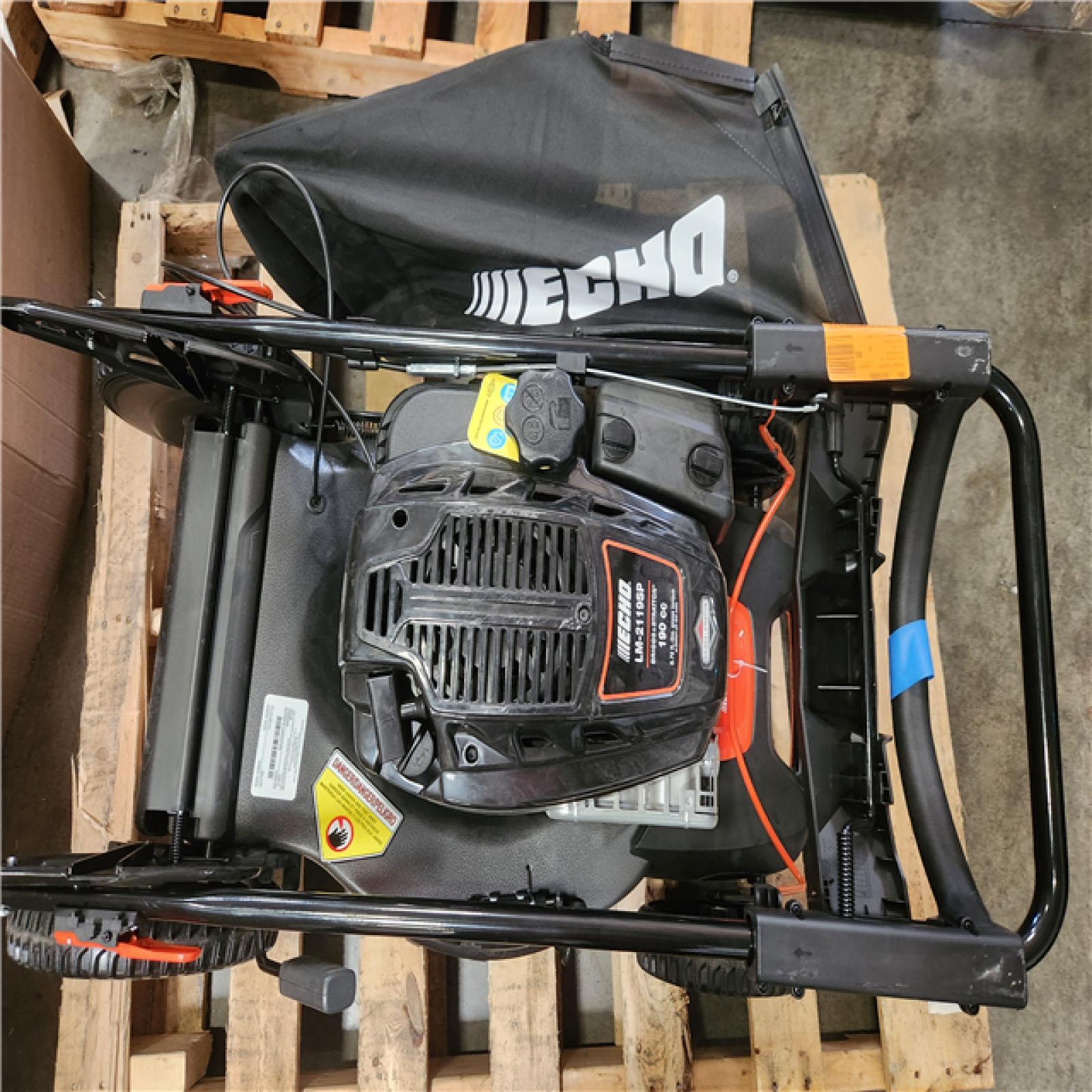Phoenix LIKE NEW ECHO 21 in. 190 cc Briggs and Stratton Gas 3-in-1 Dual Blade RWD Self-Propelled Lawn Mower with Single Lever Deck Adjustment