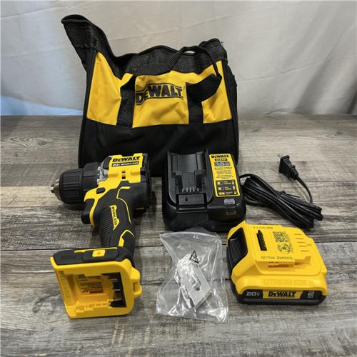 AS-IS DEWALT Atomic 20V Lithium-Ion Cordless Compact 1/2 in. Drill/Driver Kit