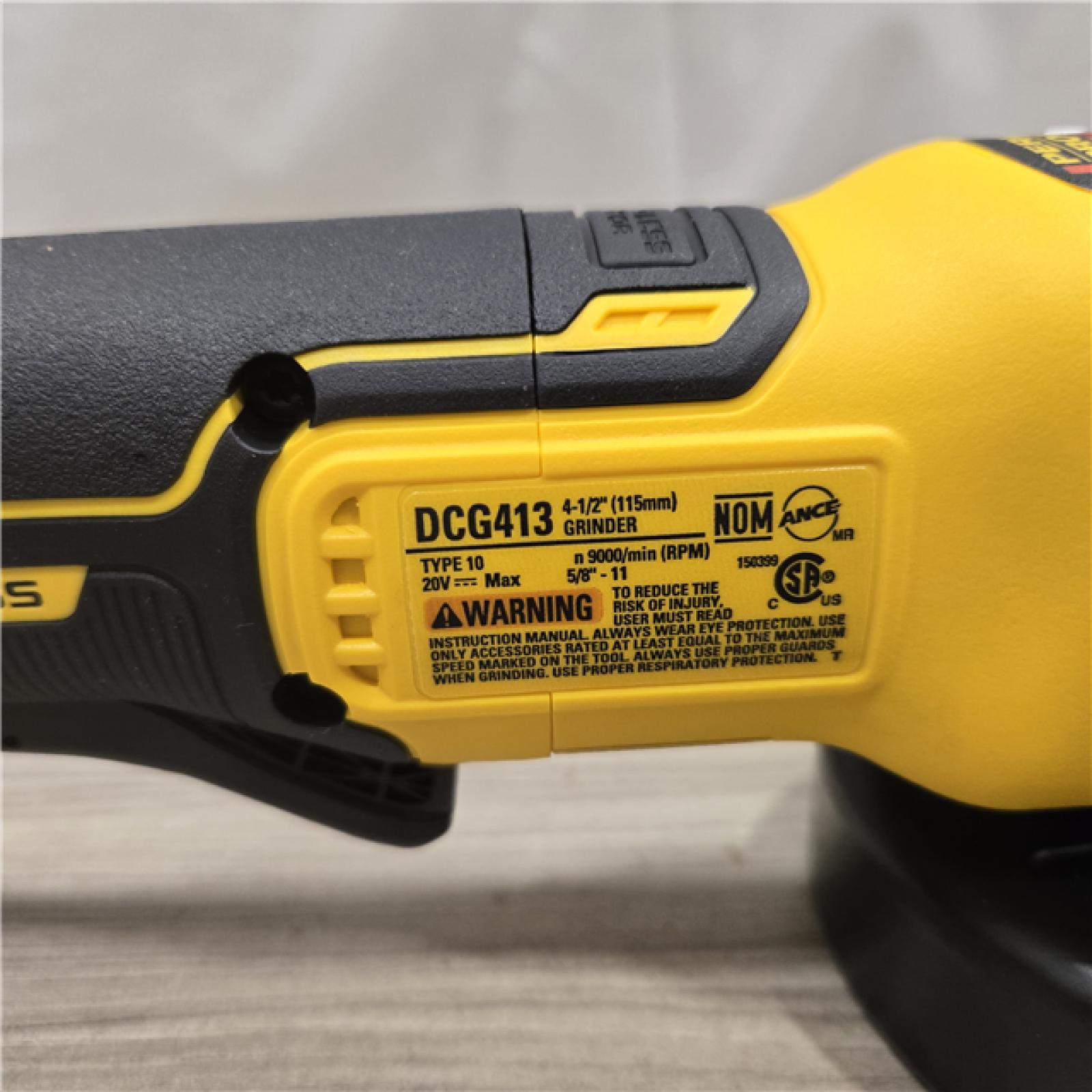 AS-IS DeWalt 20V MAX XR Lithium-Ion Cordless 4-1/2 in. Small Angle Grinder (Tool-Only)