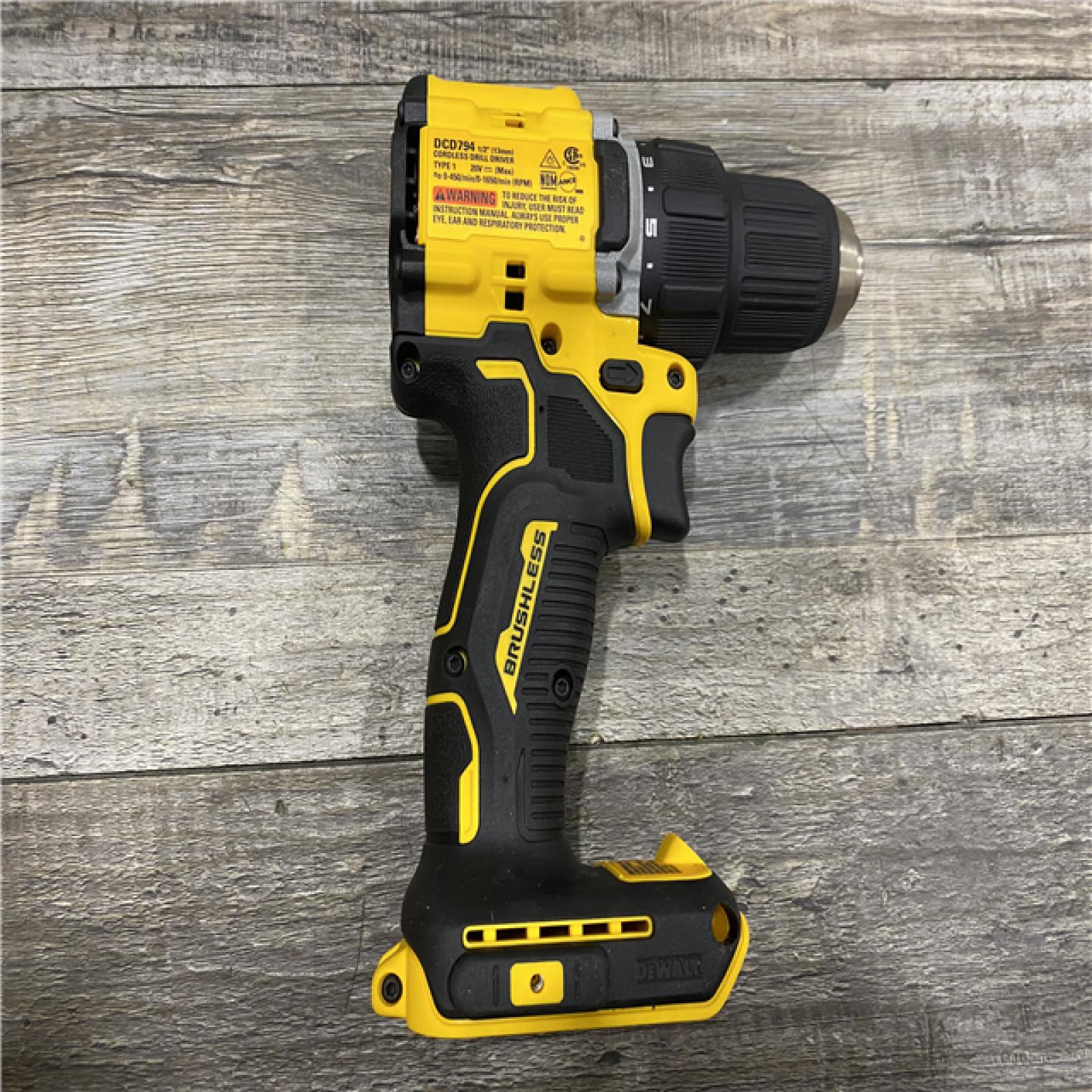 AS-IS DEWALT ATOMIC 20-Volt MAX Brushless Cordless 1/2 in. Drill Driver (Tool-Only)