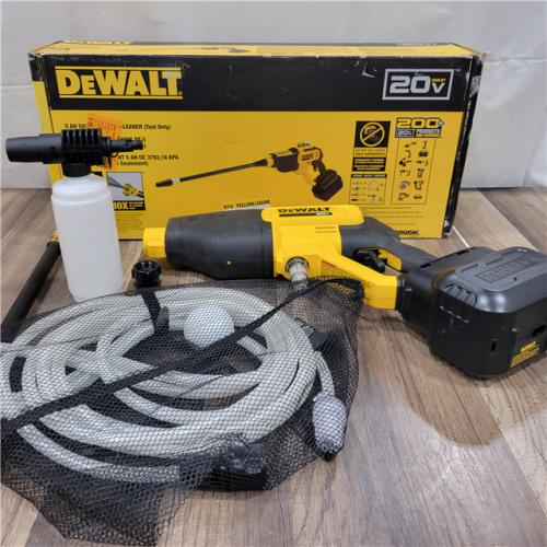 AS-IS  Dewalt 20V 550 PSI  1 GPM Cordless Power Cleaner W/ 4 Nozzles Tool-Only DCPW550B