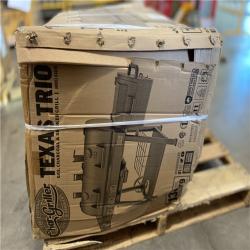 DALLAS LOCATION -  Char-Griller Texas Trio 4-Burner Dual Fuel Grill with Smoker in Black