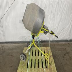 Houston Location AS IS - Outdoor Power Equipment RYOBI 5.0 CU. FT . Portable Concrete Mixer