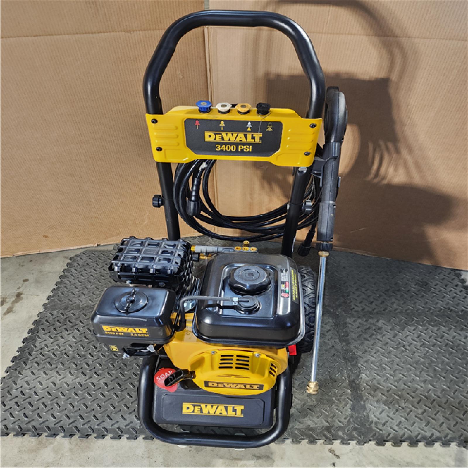 HOUSTON LOCATION - AS-IS DEWALT 3400 PSI 2.5 GPM Gas Cold Water Pressure Washer with 208cc Engine
