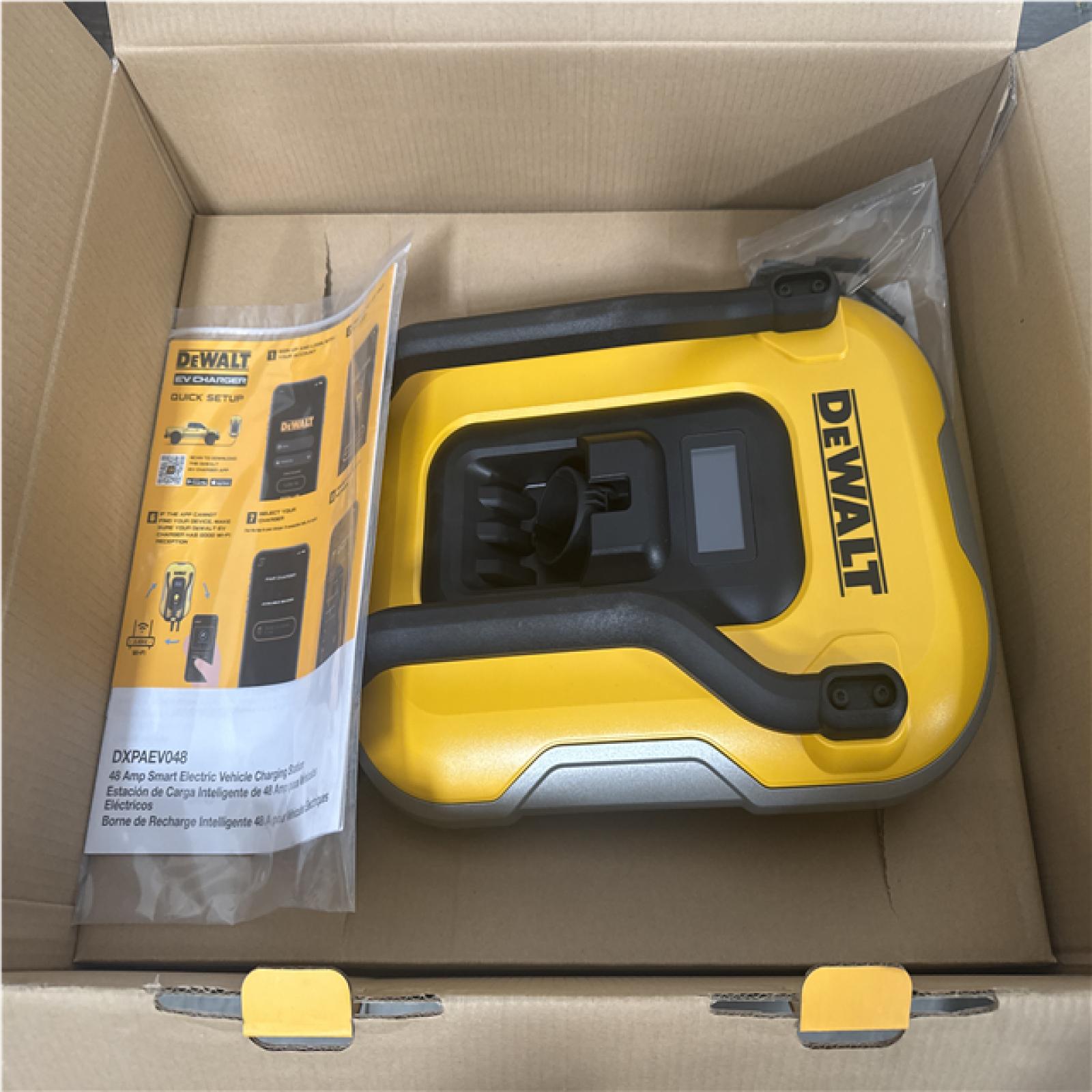 CALIFORNIA AS IS DEWALT EV CHARGER 48 AMP