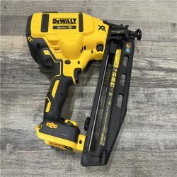 AS-IS DEWALT 20V MAX XR Lithium-Ion Electric Cordless 16-Gauge Angled Finishing Nailer (Tool Only)