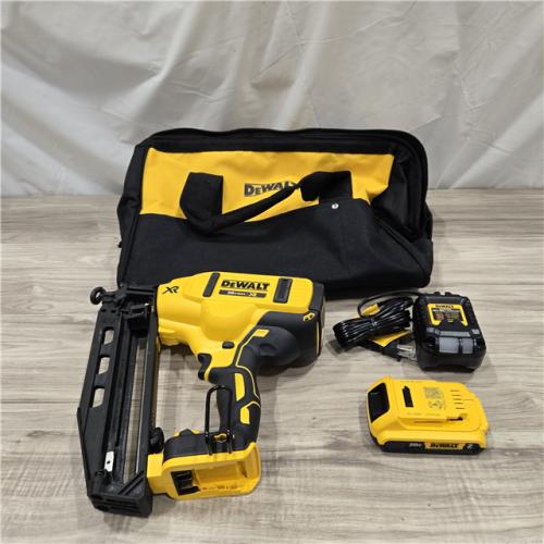 AS-IS DeWalt 20V 16 Gauge Cordless Angled Finish Nailer Kit